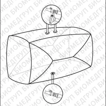 Мешки для сбора, хранения и транспортировки культуральной жидкости 3D Productainer BPCs, 500 литров, материал ASI 26/77, 3 порта, Thermo FS, SS00175I