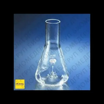 Колба Эрленмейера 250 мл, стекло, с отбойниками, Pyrex Corning, 4444250, 6 шт.