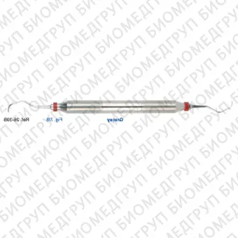 Кюрета парадонтологическая Gracey, форма 7/8, ручка DELUXE, диаметр 10 мм