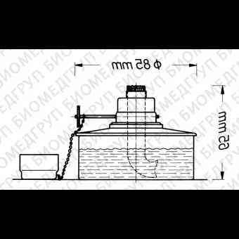 Горелка спиртовая, регулируемая, Bochem, 7200