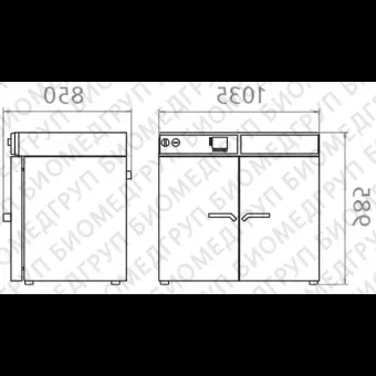 Камера испытательная тепло, 5 выше комн....300С, M240, 240 л, Binder, 90100203