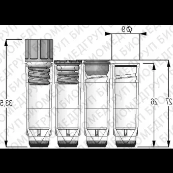 Пробирка из полипропилена MP32110, MPW52300LBC3X01