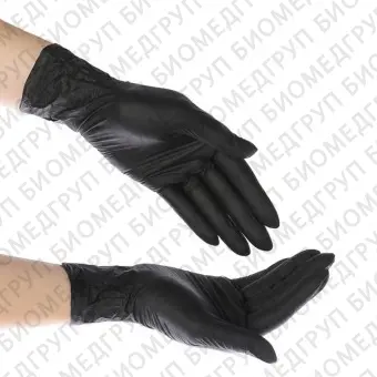 Перчатки нитриловые, длина 24 см, черные, размер XS, 250 шт./уп., Импорт, MNFTB001комп
