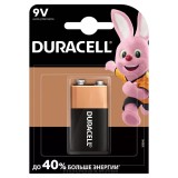 Батарейка Duracell Basic MN1604 (6LR61) 9V Крона, алкалиновая, 1BL, 1 шт