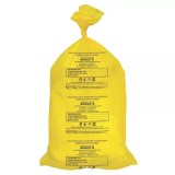 Респект, Пакеты для утилизации медицинских отходов, желтые, класс Б, 120 л, 700 x 1100 мм, 500 шт