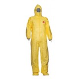 Комбинезон химической и биологической защиты с капюшоном Тайкем 2000С с носками, жёлтый, размер XL, DuPont, 6016_XL