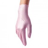 Перчатки нитриловые, длина 24 см, перламутрово-розовые, размер XS, 50 пар./уп, Импорт, WM-NPFFT-PP-CL01