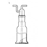 Склянка для промывания газов с пробкой, 500 мл, горловина 29/32, высота 253 мм, стекло, Россия, 1697