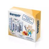 Набор зубных паст Biorepair Комплексная защита, персик