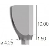 Абатмент фрезеруемый угловой, переустанавливаемый (анат. шейка), Sweden&Martina (4.25 мм х 10 мм A-MFPR-425)