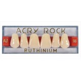 Зубы акриловые Acry Rock фронтальные верхние (планка 6 зубов) (B4 S-38)