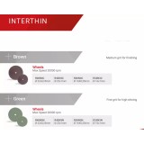 Полир INTERTHIN универсальный для обработки золота, акрила и керамики, 1шт. Reddish Stone (R42N3N 22 мм х 1 мм Зеленый Колесо)