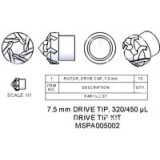 Комплект насадок Drive, 7,5 мм, 450 мкл; Содержит 10 насадок PCTFE